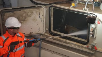 Nettoyage manuel puissant Dispositif de pulvérisation pour les centrales à béton